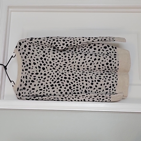 Loft Tunic Leopard Sweater sz XL - Picture 2 of 3
